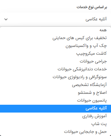 لیست مراکز آتیله عکاسی حیوانات نزدیک محل زندگی | پت لینک 